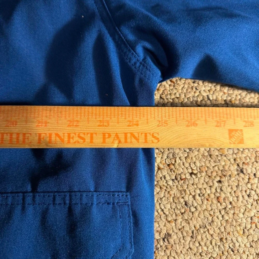 Vintage 1999 Bulwark Extreme FR Nomex Protective Work Jacket Mens L Blue